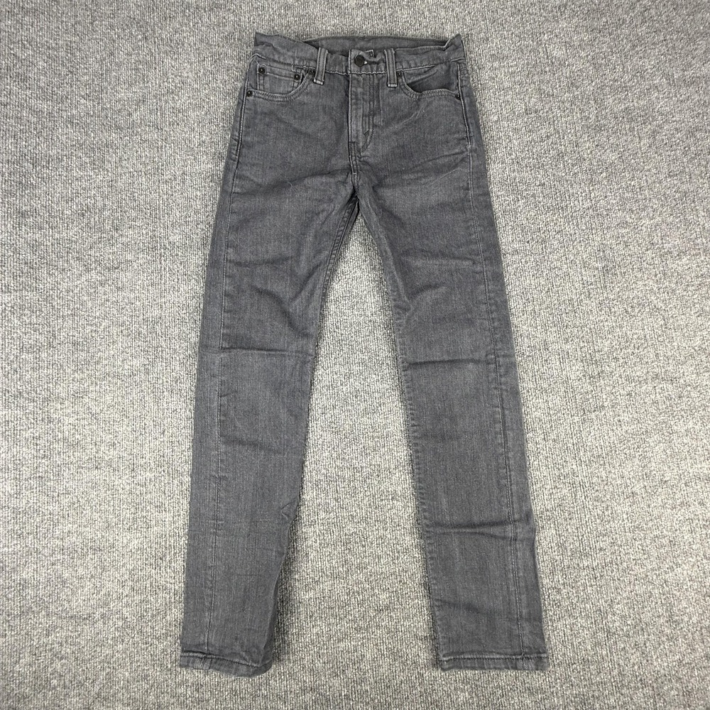 Levis 510 Jeans Mens 29x32 Gray Skinny Slim Fit Stretch Denim Charcoal Wash
